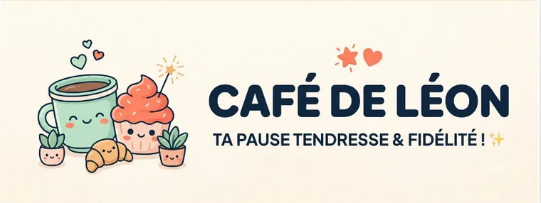 Bannière illustrée du Café Léon